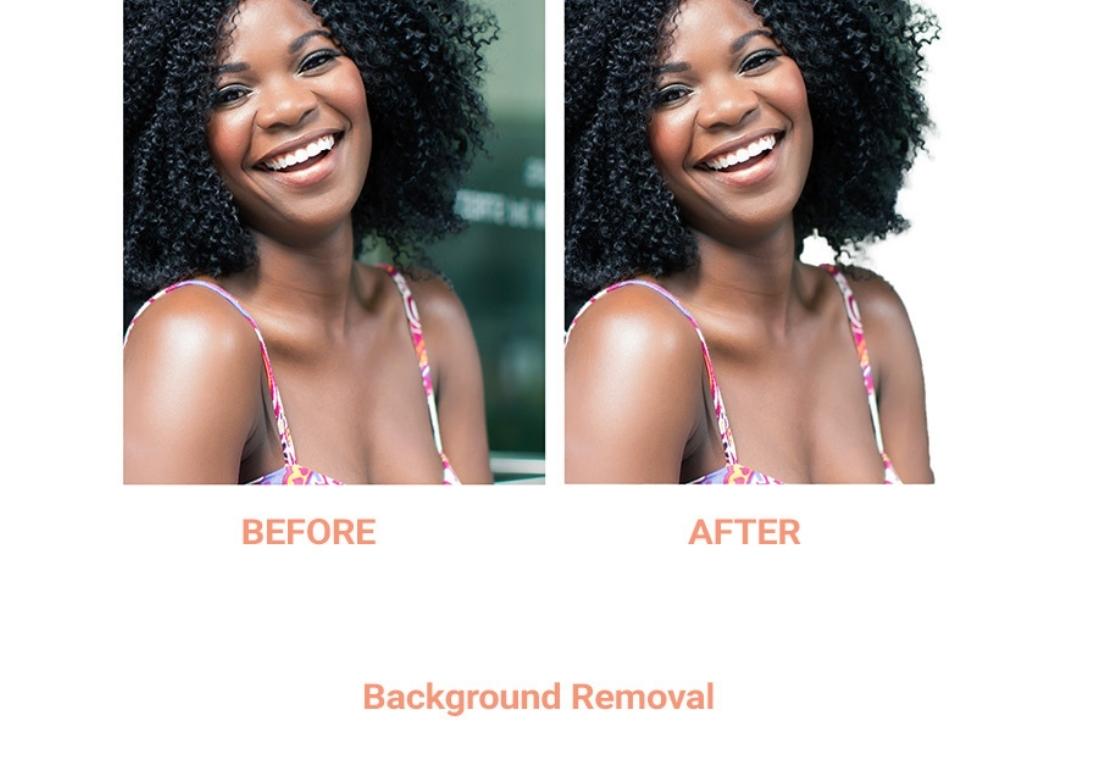 background removal woman