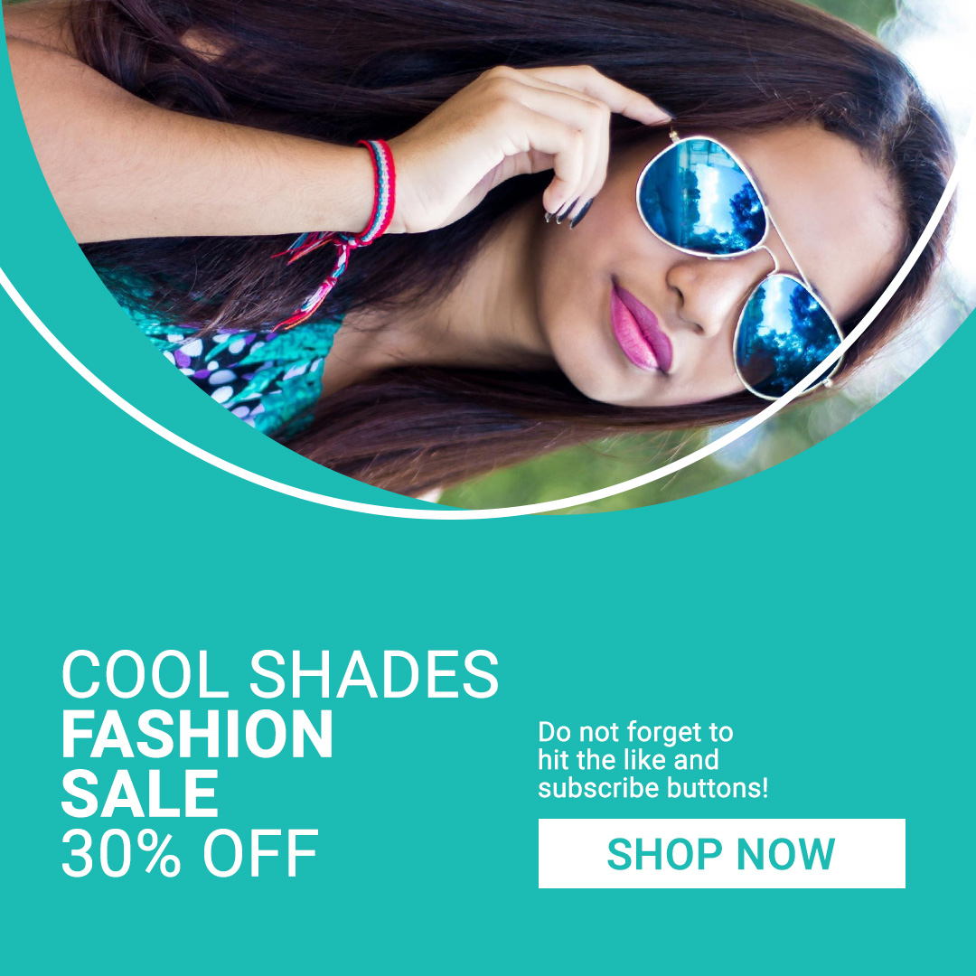 cool shades social media design